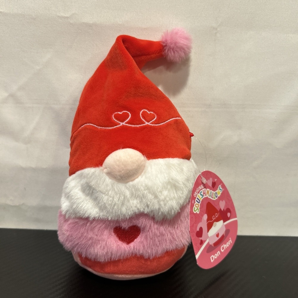 2026 DON CHERI GNOME SQUISHMALLOWS 6" NWT Valentines Jazwares Plush